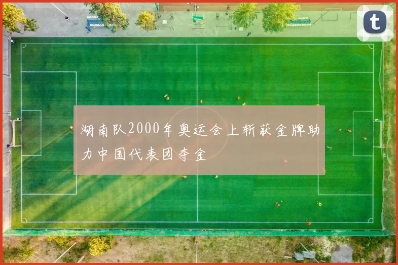 湖南队2000年奥运会上斩获金牌助力中国代表团夺金