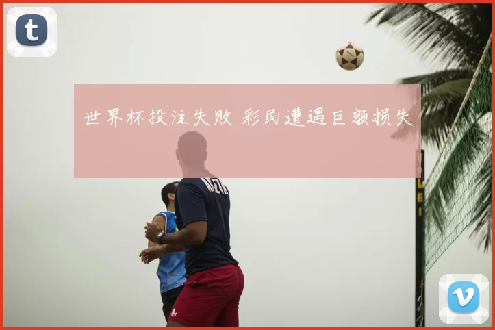 世界杯投注失败 彩民遭遇巨额损失